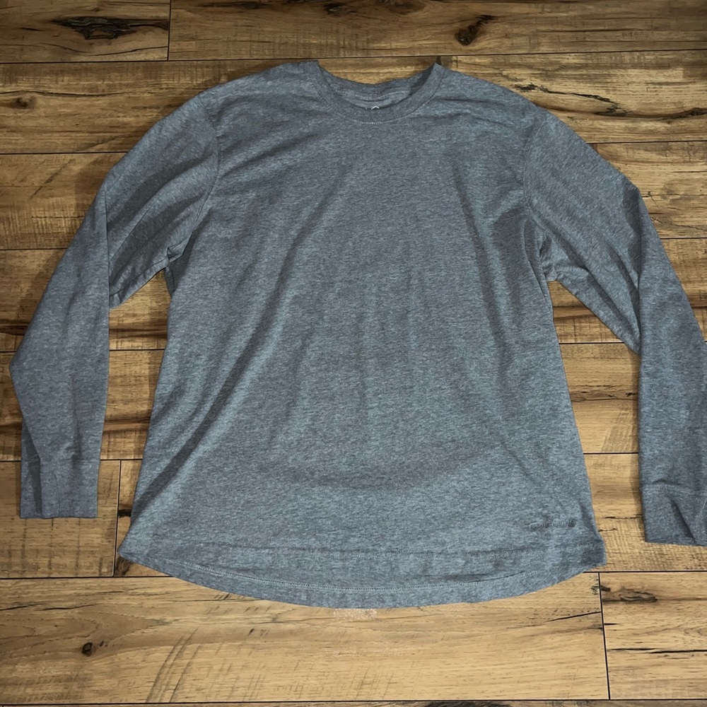 gray eddie bauer long sleeve tee